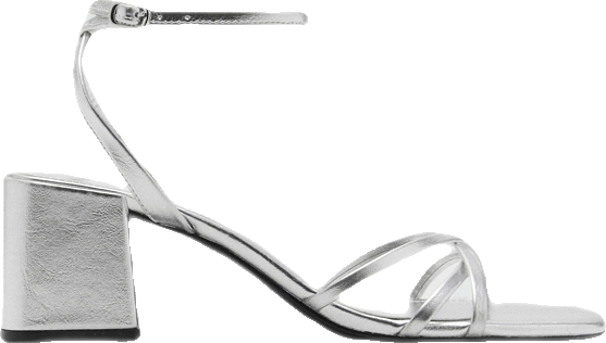 Women's Crossed Strap Heeled Sandals