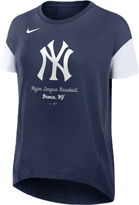 Women's Navy New York Yankees Flowy Fashion T-Shirt