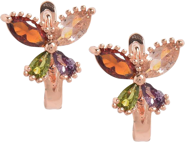 Women's Butterfly Hoop Earrings