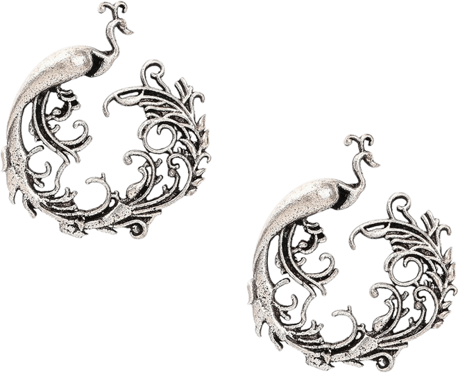 Women's Oxidised Drop Earrings