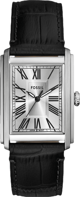 Men's Carraway Three-Hand Brown Leather Watch, 30mm