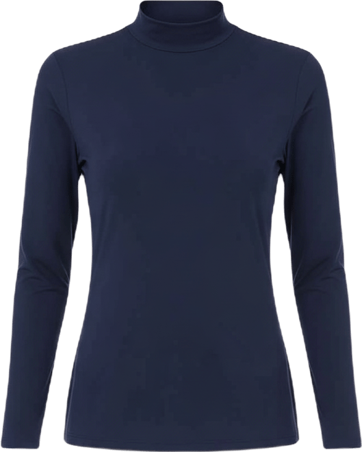 Women's Long-Sleeve Mock-Neck Top