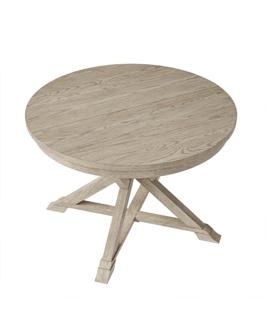 Ignacio Farmhouse Extendable Dining Table With Solid Wood Legs