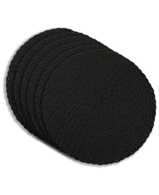 Classic 15" Round Woven Placemats Set of 6