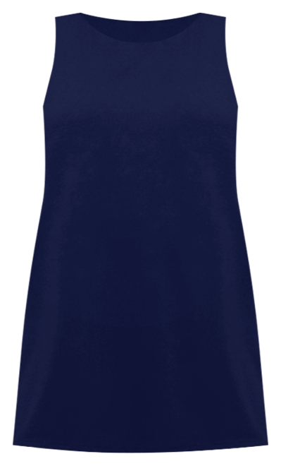 Plus Size Sleeveless Mini Shift Dress