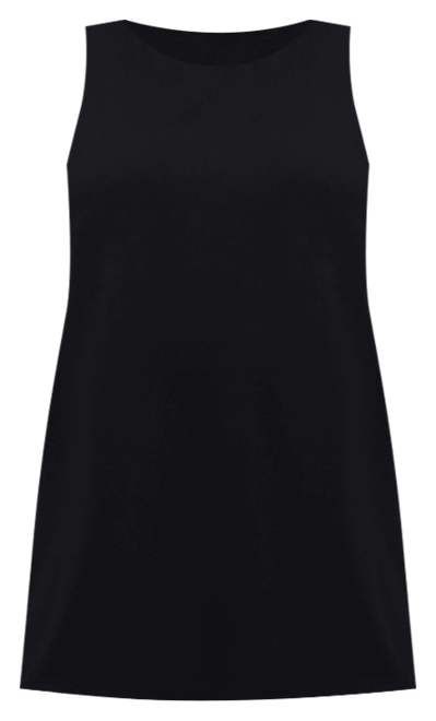 Plus Size Sleeveless Mini Shift Dress