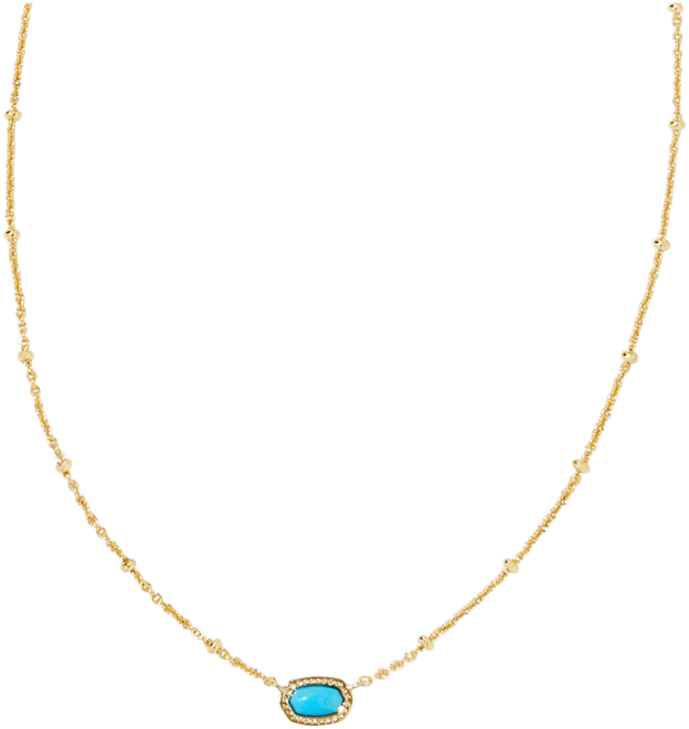 Kendra Scott 14k Gold-Plated Turquoise Magnesite Pendant Necklace