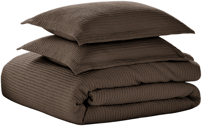 Cloud Waffle Textured 3-Pc. Duvet Cover Set, King/California King