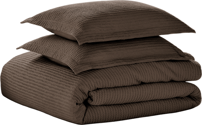 Cloud Waffle Textured 3-Pc. Duvet Cover Set, Full/Queen