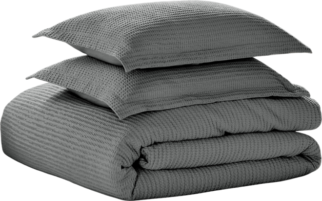 Cloud Waffle Textured 3-Pc. Comforter Set, Full/Queen