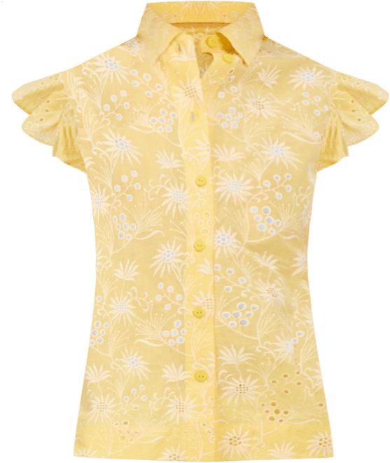 売れ筋商品|||ティー・タハリ カットソー トップス レディース Women's Cotton Eyelet Flutter-Sleeve Top Yellow Sky T Tahari Women's Cotton Eyelet Flutter-Sleeve Top - Macy's