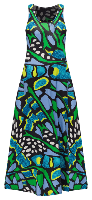 Women's Scoop Neck A Line Sleeveless Maxi Dress