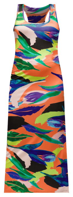 Women's Multicolor Women's Razorback Tank Casual Maxi Dress