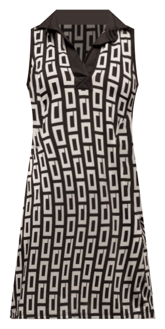 Women's Sleeveless Collared Mini Dress