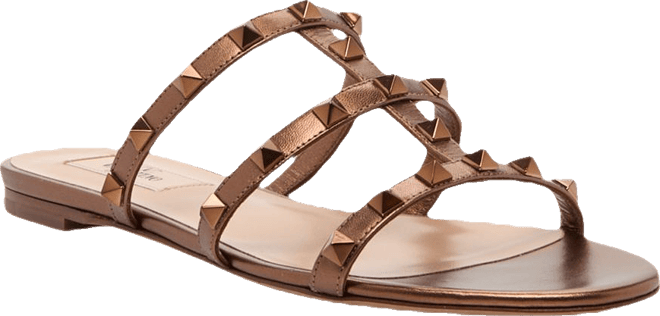 VALENTINO｜SANDALS (6W2S0HB1 VTO N02 / 6W2S0HB1 VTO N02) Rockstud Ankle Strap Sandal 90 Mm for Woman in Black