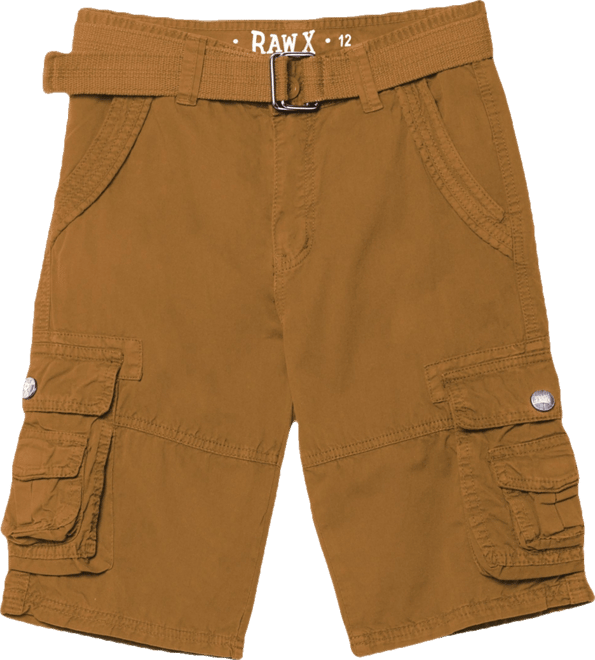 Boy's Belted Twill Cargo Shorts