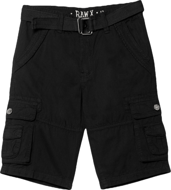 Boy's Belted Twill Cargo Shorts