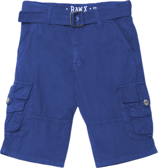 Boy's Belted Twill Cargo Shorts, 8-18