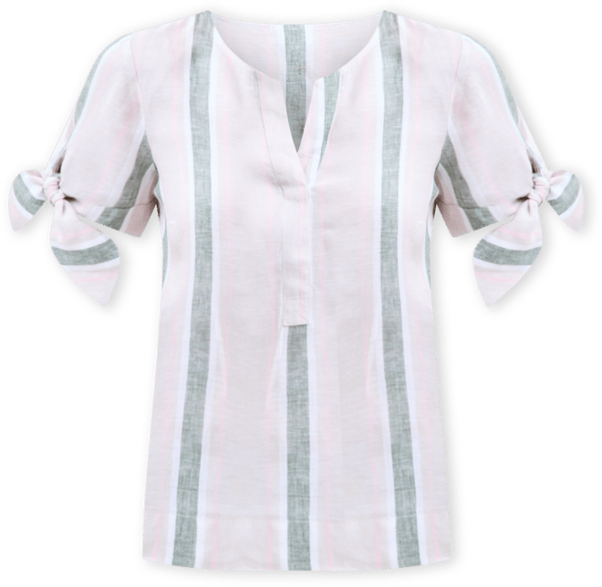 売れ筋商品|||チャータークラブ カットソー トップス レディース Petite Floral-Embroidered Linen Tie-Sleeve Top, Exclusively at Macy's Bright White Charter Club Women's Linen Floral Tie-Sleeve Top, Created