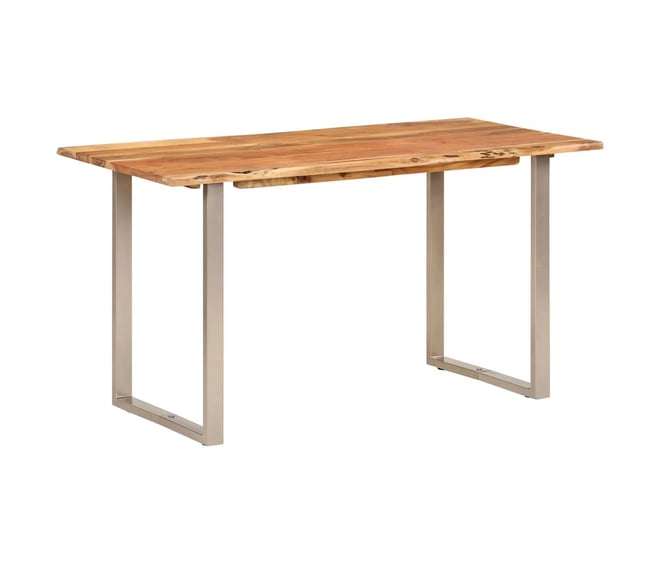 Dining Table 55.1"x27.6"x29.9" Solid Acacia Wood