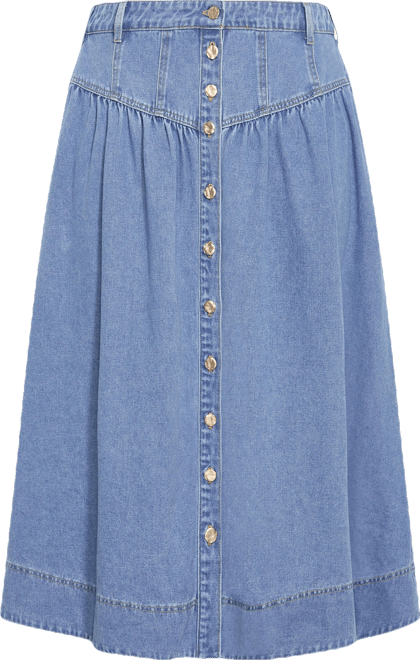 Plus Size Ari Denim Skirt