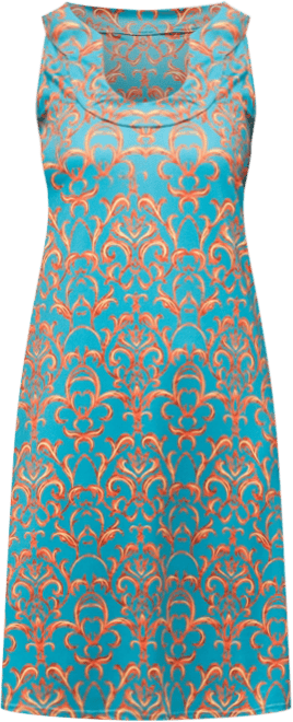Women's Teal Sleeveless Knee Length Shift Dress