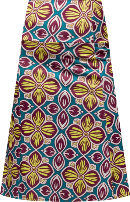 Women's Comfortable Elastic Waist Knee Length Skirt