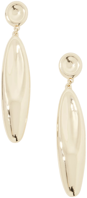 Gold Sculptural Statement Drop Earrings