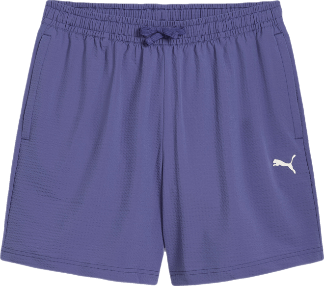 PUMA WARDROBE ESSENTIALS Seersucker Relaxed 6" Shorts