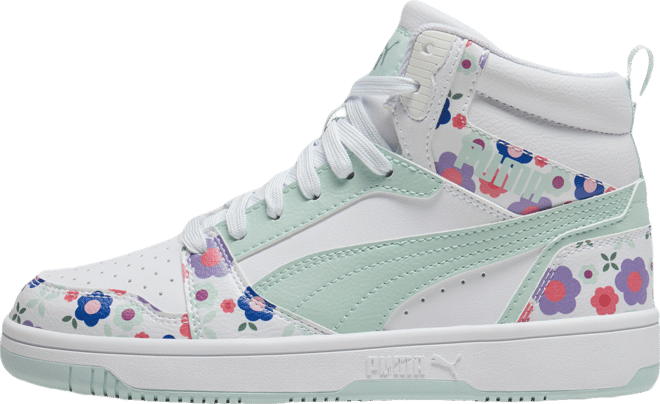 PUMA Rebound V6 Mid Flower Garden Big Sneakers, Kids