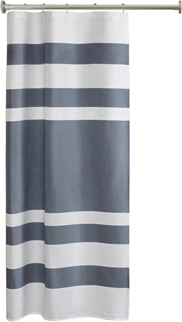 Spa Waffle 3M-Scotchgard Shower Curtain, 36" x 72"