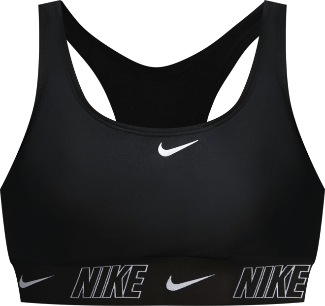 Nike Swim Fusion Logo Tape Playera bikini de espalda deportiva para mujer
