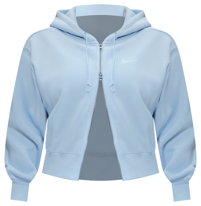 Nike Sportswear Phoenix Fleece Women's Loose Cropped Full-Zip Hoodie (Plus Size)