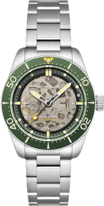 Men's Croft 42 Skeleton Automatic Solid Stainless Steel Bracelet Watch, 42mm