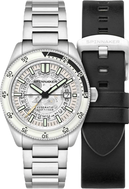 Men's Fleuss Automatic Severn Edition Solid Stainless Steel Bracelet Watch, 43mm