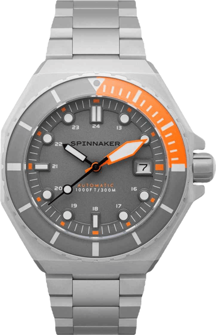 Men's Dumas Automatic Solid Stainless Steel Bracelet Watch, 44mm