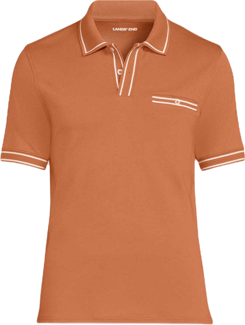Men's Short Sleeve Tipped Welt Pocket Supima Polo