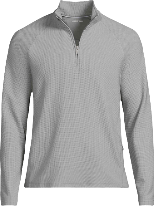 Men's Long Sleeve Waffle Quarter Zip