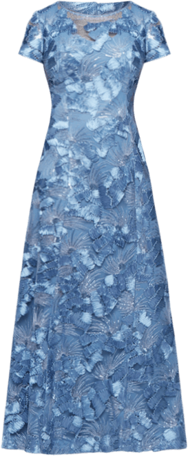 Petite Embellished Lace Gown