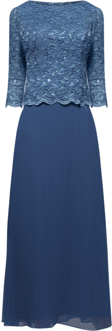 Women's Lace-Bodice Gown