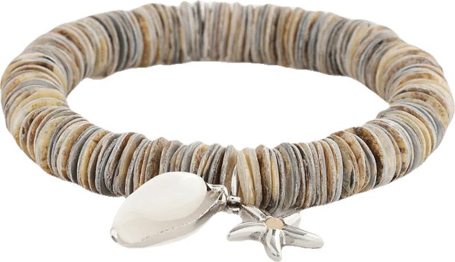 Agate Stretch Charm Bracelet