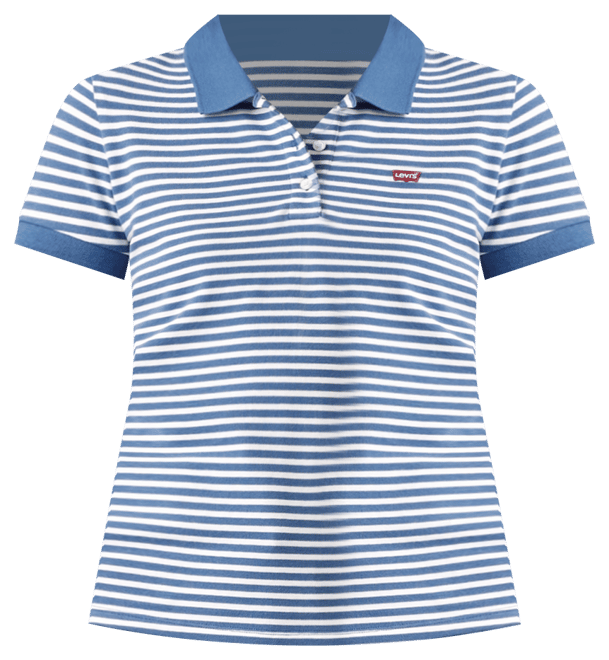 売れ筋商品|||リーバイス カットソー トップス レディース Women's Short-Sleeve Piqu Knit Polo Shirt Marigold Stripe Dutch Blue Levi's Women's Short-Sleeve Piqué Knit Polo Shirt - Macy's