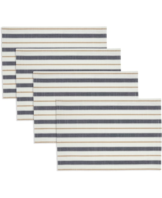 Modern Striped Placemats, 13" x 19"
