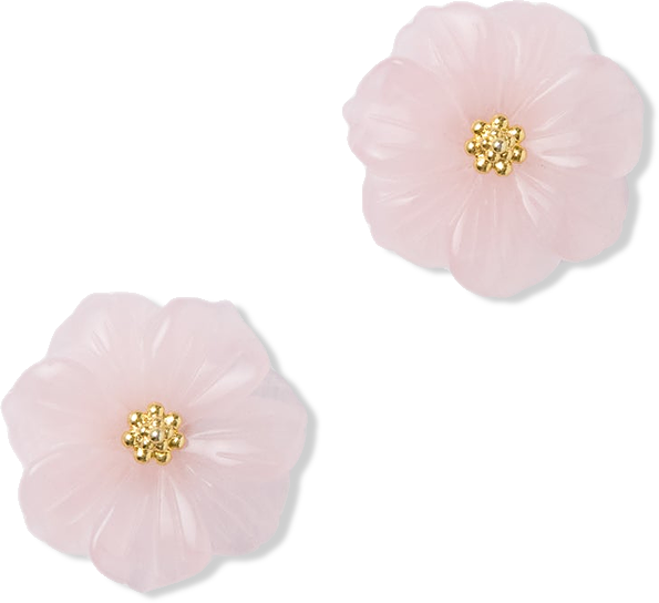 Rose Quartz Wynne Earrings