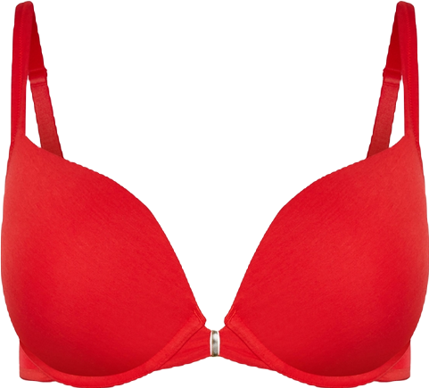 Plus Size Smooth & Chic Front Close Cotton Push Up Bra