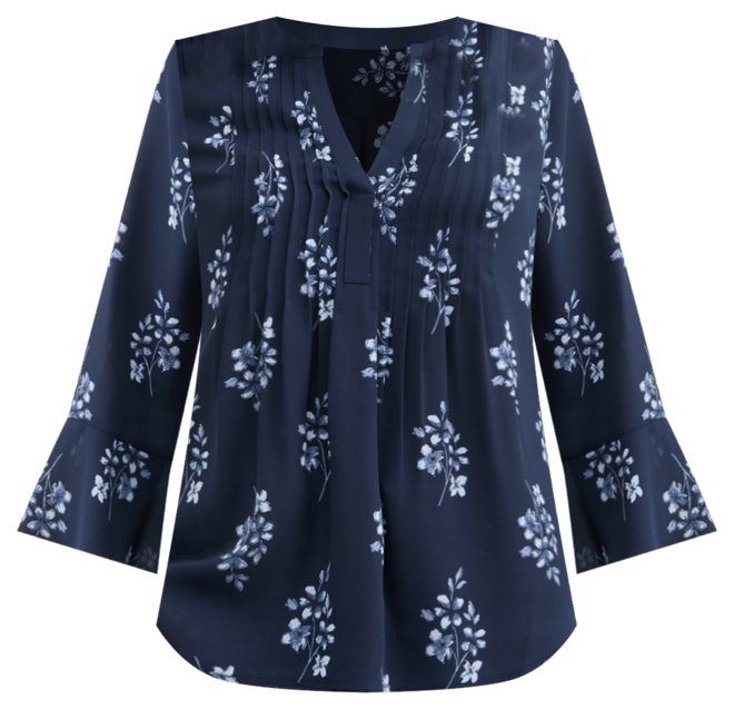 売れ筋商品|||スタイルアンドコー カットソー トップス レディース Petite Pintuck Long-Sleeve Top, Exclusively at Macy's Sun Ocean Style & Co Petite Floral Pintucked Top, Exclusively at
