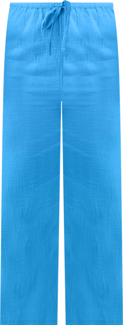 Juniors' Brenda Pull-On Cotton Crinkle Pants