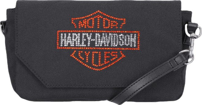 Bar & Shield Rhinestone Hip Bag