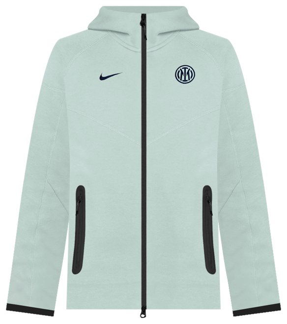 Inter Milan Tech Windrunner Men's Nike Football Fleece Full-Zip Hoodie