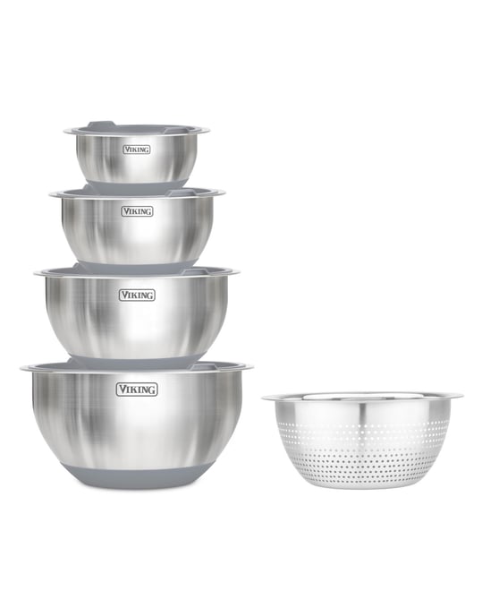 9 Piece Stainless Steel Mixing Bowl Set